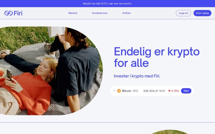Firi website preview