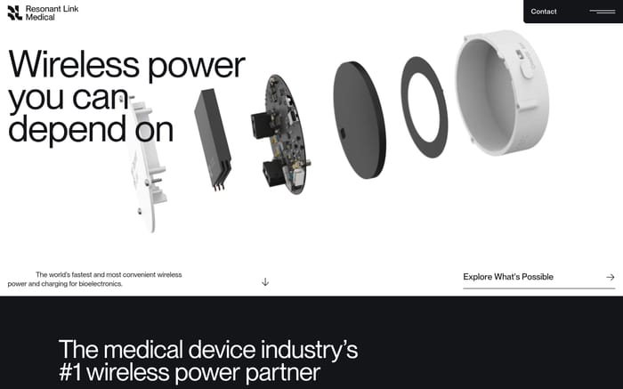 Resonant Link Medical website preview