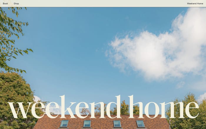 Weekend Home website preview