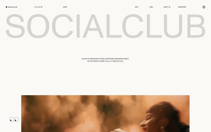 Socialclub website preview