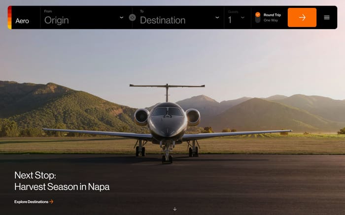 Aero website preview