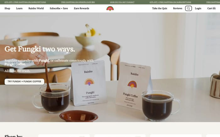 Rainbo website preview