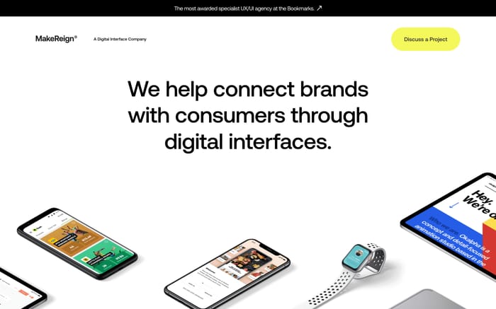 Makereign website preview