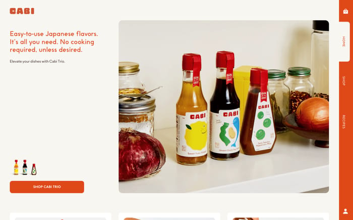 Cabi website preview