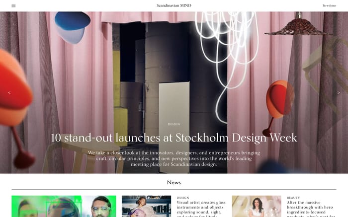 Scandinavian mind website preview