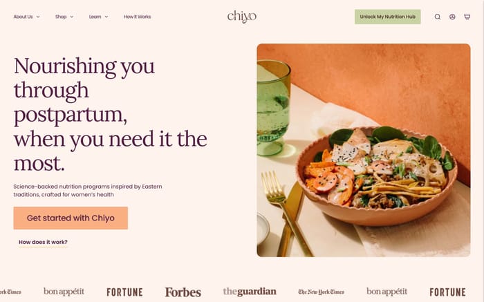 Chiyo website preview