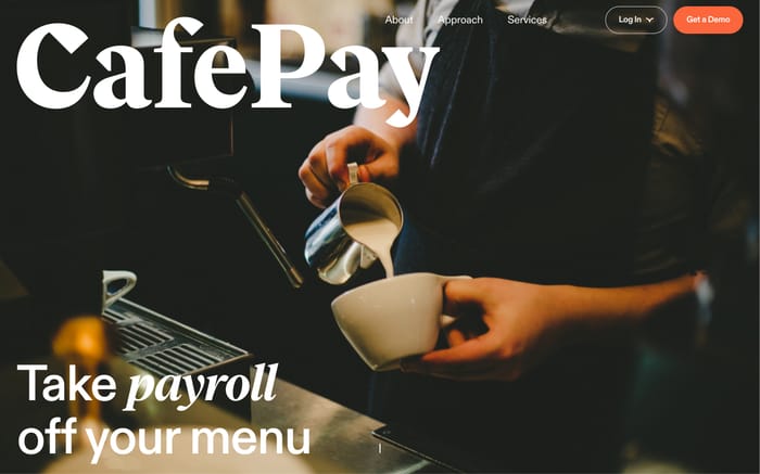 Cafepay website preview