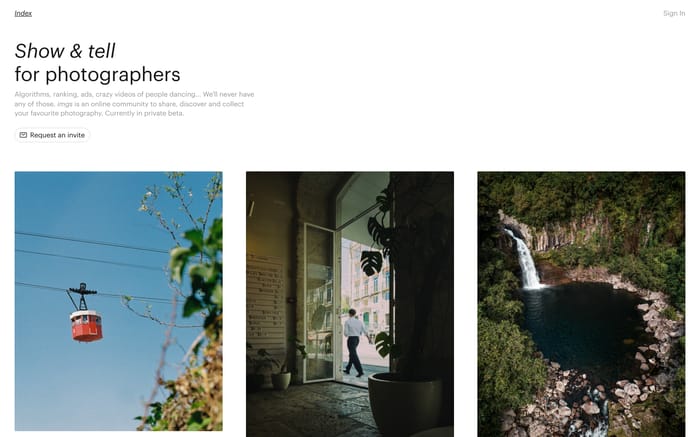 Imgs website preview