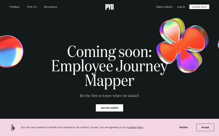 Pyn website preview