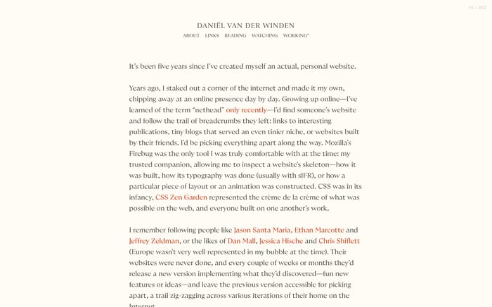 Daniël van der Winden website preview