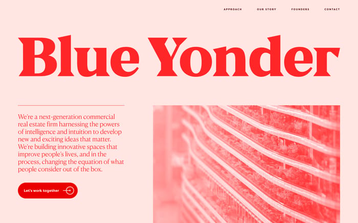 Blue Yonder property group website preview