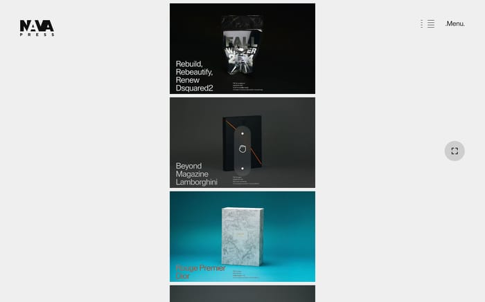 Nava Press website preview