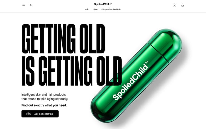 SpoiledChild website preview