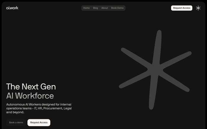 Ai.work website preview