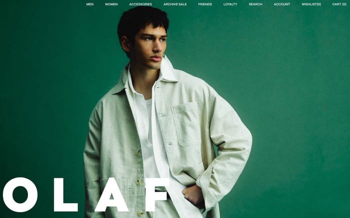 Olaf website preview