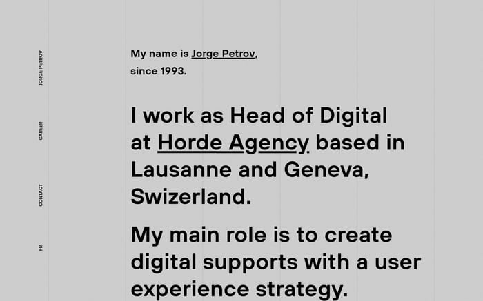 Jorge Petrov website preview