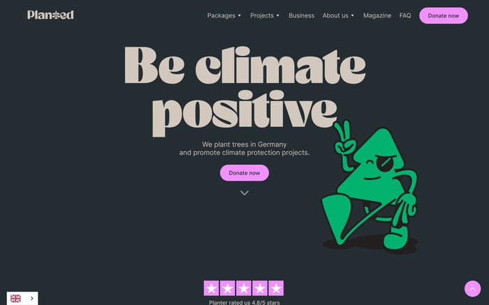 Planted website preview