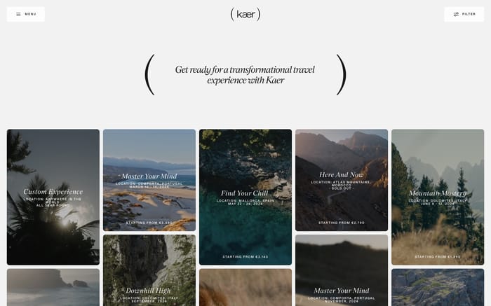 Kaer website preview