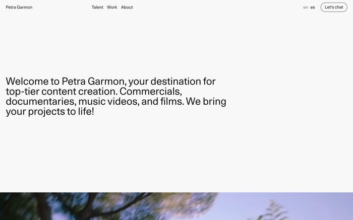 Petra Garmon website preview