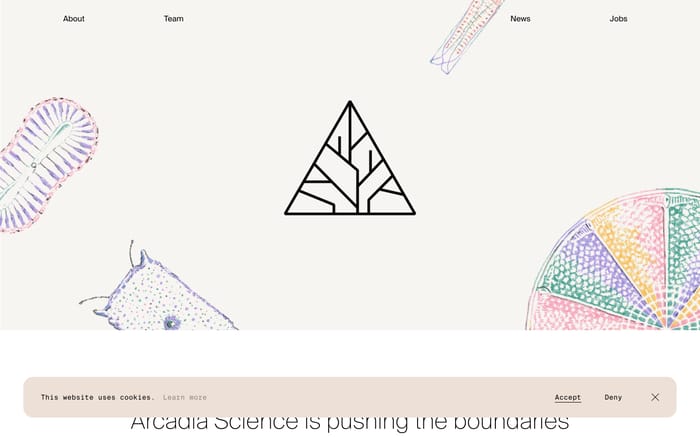 Arcadia Science website preview