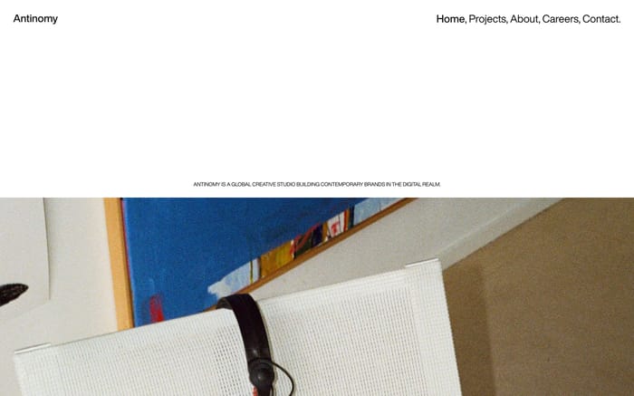 Antinomy website preview