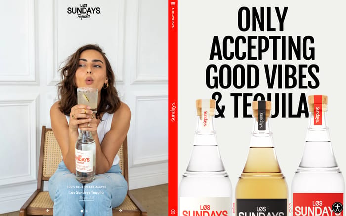 Løs Sundays Tequila website preview