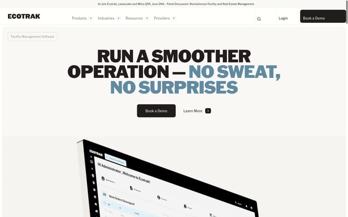 Ecotrak website preview