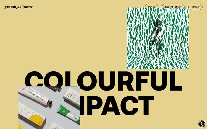YummyColours website preview