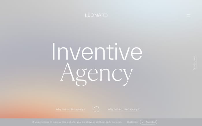 Léonard website preview