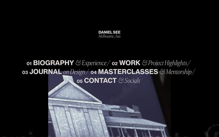 Daniel See website preview