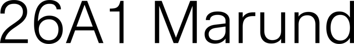 26A1 Marund font preview