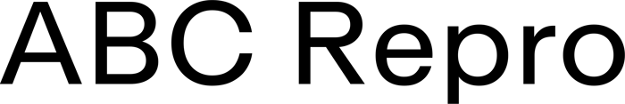 ABC Repro font preview