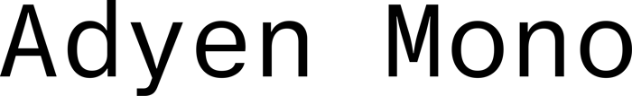 Adyen Mono font preview