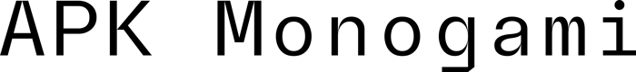 APK Monogami font preview