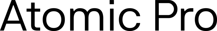 Atomic Pro font preview