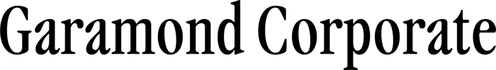 Garamond Corporate font preview