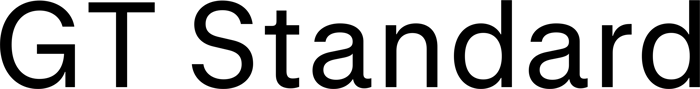 GT Standard font preview