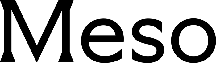 Meso font preview
