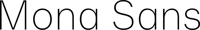 Mona Sans font preview