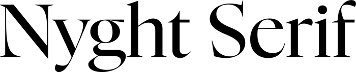Nyght Serif font preview