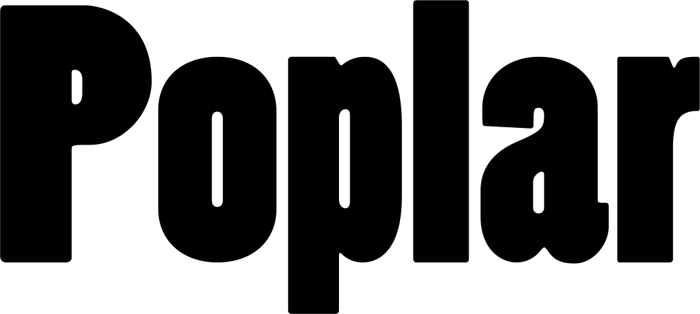 Poplar font preview