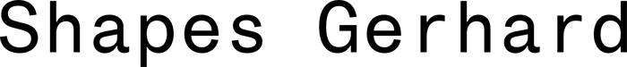 Shapes Gerhard font preview
