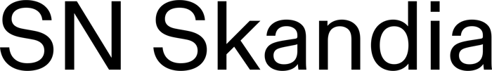 SN Skandia font preview