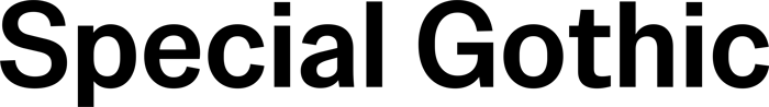 Special Gothic font preview