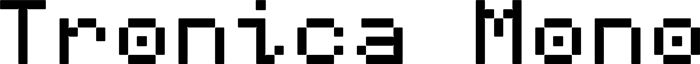 Tronica Mono font preview