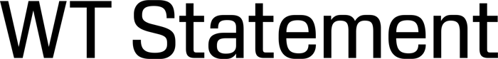 WT Statement font preview