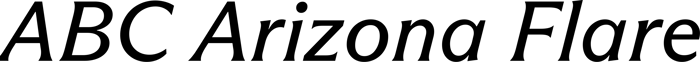 ABC Arizona Flare font preview