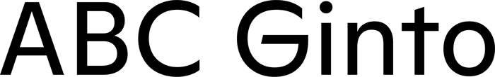 ABC Ginto font preview