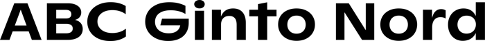 ABC Ginto Nord font preview
