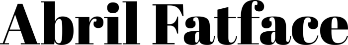 Abril Fatface font preview